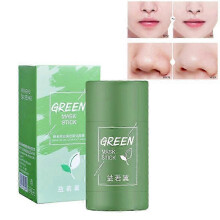Face Clean Mask Green Tea Cleansing Stick Mask Smear Acne Shrink Blackhead Moisturizing Deep Cleansing Mask Film Deep Clean Pore