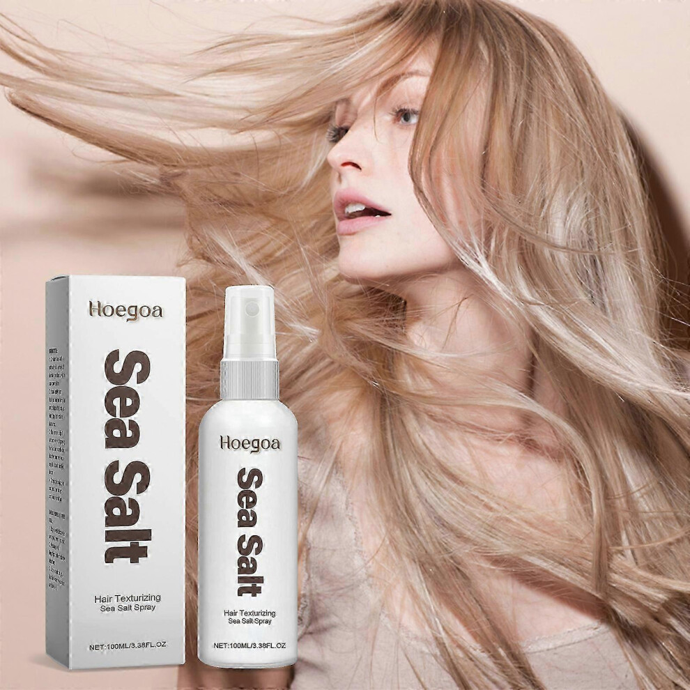 (1PCS) Sea Salt Spray, Hair Texturizing Sea Salt Spray, Sea Salt Spray Hold for Hair, Curl and Beach Waves Spray for Hair, Hair Shine Spray