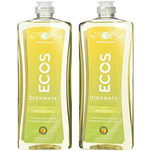 Earth Friendly Products Dishmate Bamboo Lemon 2 Count