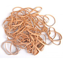 Plasticplace Rubber Bands  Size #33  Approx. 875 (3.5"" X 1/8"")  1 Lb  16 Oz  Brown