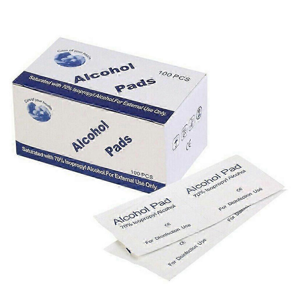 100Pcs Alcohol Wipes Disposable Sterilization Antibacterial First Aid Tool