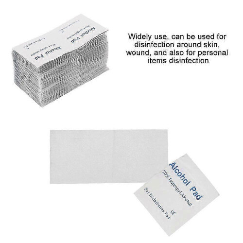 100Pcs Alcohol Wipes Disposable Sterilization Antibacterial First Aid Tool 2