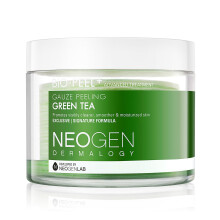 DERMALOGY by NEOGENLAB Bio-Peel Gauze -kuorintatyynyt (vihreä tee 30 tyynyä) - Kuoriva, kosteuttava ja rauhoittava kuorintatyyny PHA:lla, vihreäl