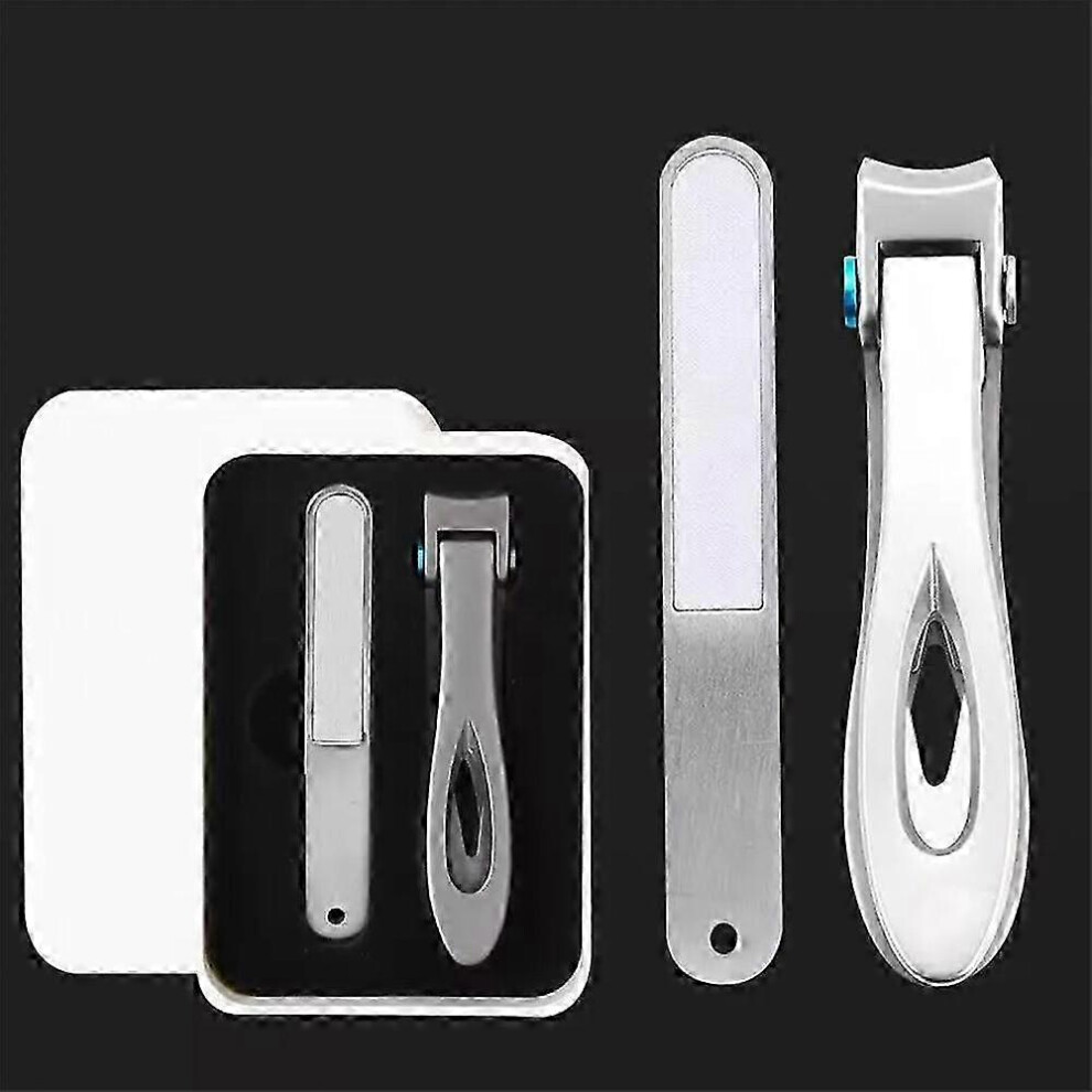 (silver) Vianys Proclip, Dotmalls Clipmaster Pro, Stainless Steel Splashless Nail Clipper