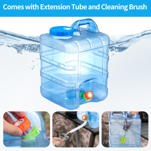 20L Camping Hiking Tap Container Storage Drinking Water Bottle Bucket 2