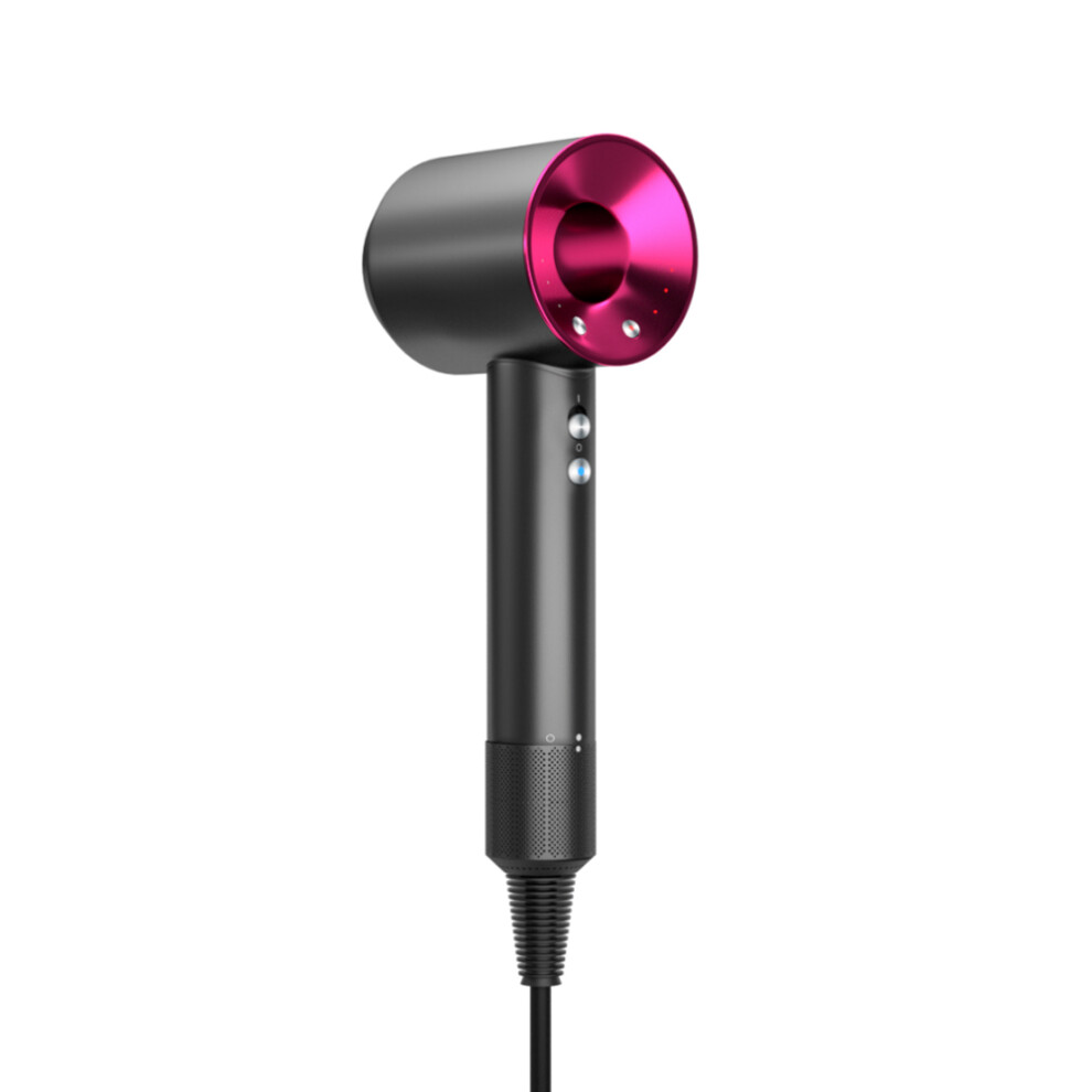 (rose red) (Dyson style) high speed travel professional hair dryer  professional version (including 5 magnetic nozzles) non-Dyson brand