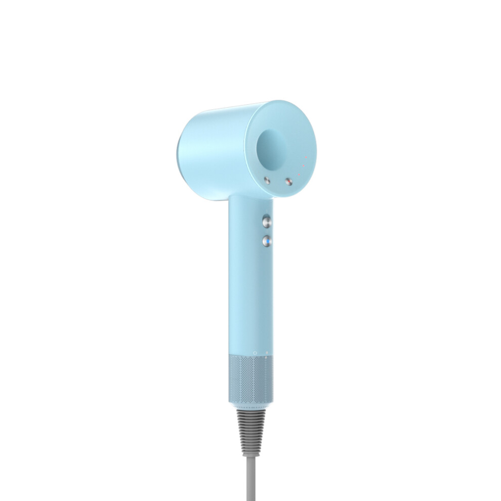 (blue) (Dyson style) high speed travel professional hair dryer  professional version (including 5 magnetic nozzles) non-Dyson brand