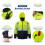 JORESTECH Αντιανεμικό Μπουφάν Υψηλής Ορατότητας Waterproof Κίτρινο/Λάιμ ANSI Class 3 (2XL) 4
