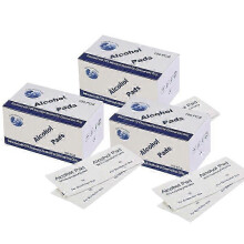 Alcohol Pad Disinfectant Wipes Disinfection Piercing 75% Alcohol Wipe Pad Pack for Glass Nail Sterilization Cotton 100-300pcs