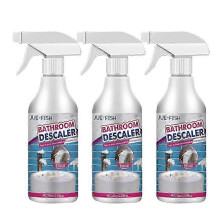 3pcs Bathroom Descaler Powerful Cleaner Quickly Remove Foam Cleaning Agent for Bathtub Toilet Shower Sink Glass