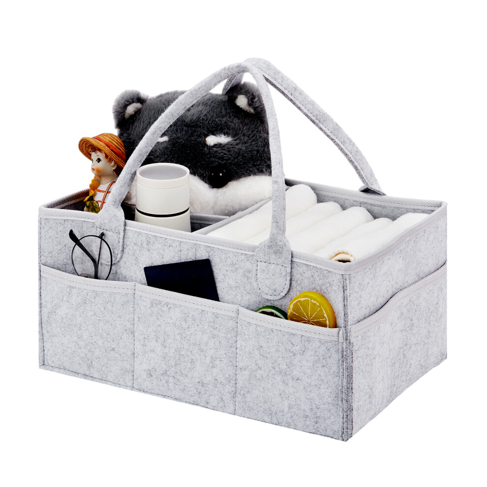 Diaper Organizer Storage Box Caddy Felt Changing Nappy Carrier Bag