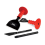 Hilka Hilka Bolster & Chisel Set 4 Piece - Red/Black 2