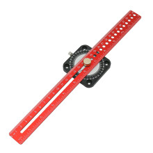 (SL-300) Woodworking Scriber Compass Angle Scoring Ruler Adjustable T-type Ruler Aluminum 360 Angle Marking Gauge DIY Measuring Tools