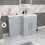 NES Home Nes Home Matte Grey 1100mm RH Freestanding Vanity WC Unit with Basin Flat Pack 5