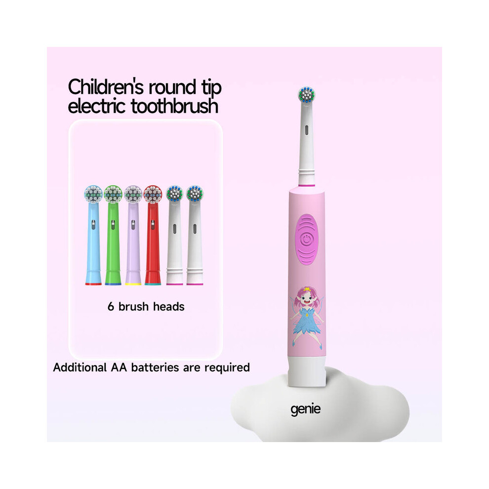 Photos - Electric Toothbrush MAXPOWER Children's , round toe, rotating cartoon pattern, battery model, children's 3-9 years old,