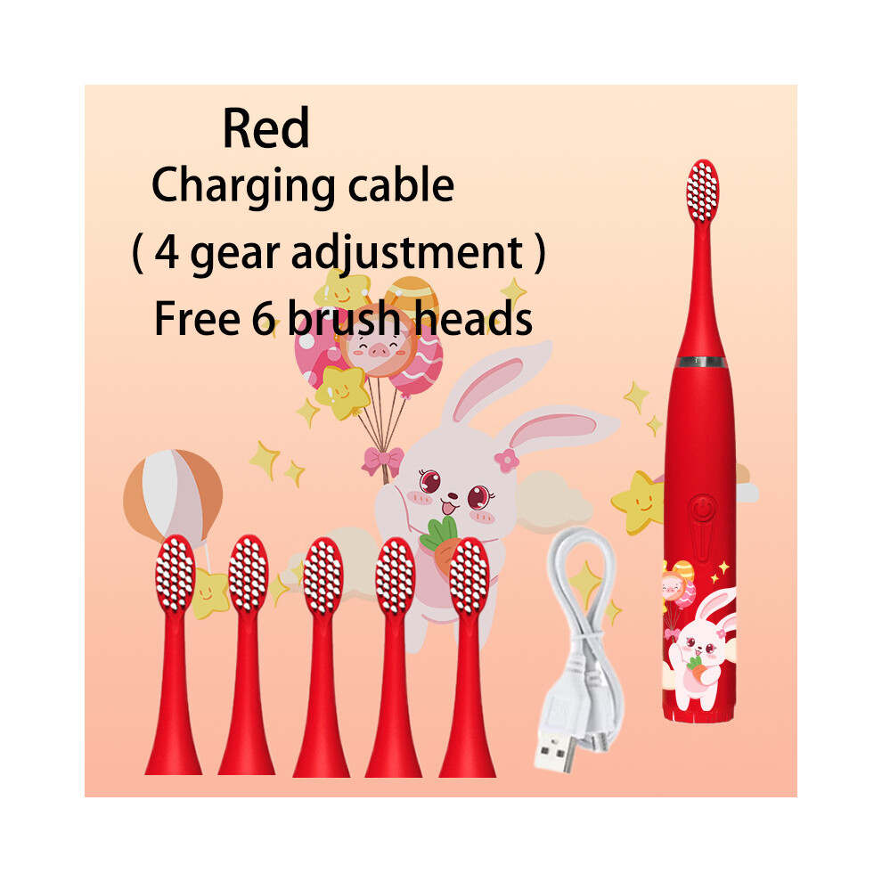Maxpower Children Sonic Electric Toothbrush Cartoon Kids With Replace The Toothbrush Head Ultrasonic Electric Toothbrush
