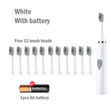 Electric Toothbrush for Adults Soft DuPont Bristle Portable Battery Toothbrush IPX7 Waterproof Intelligent Effective