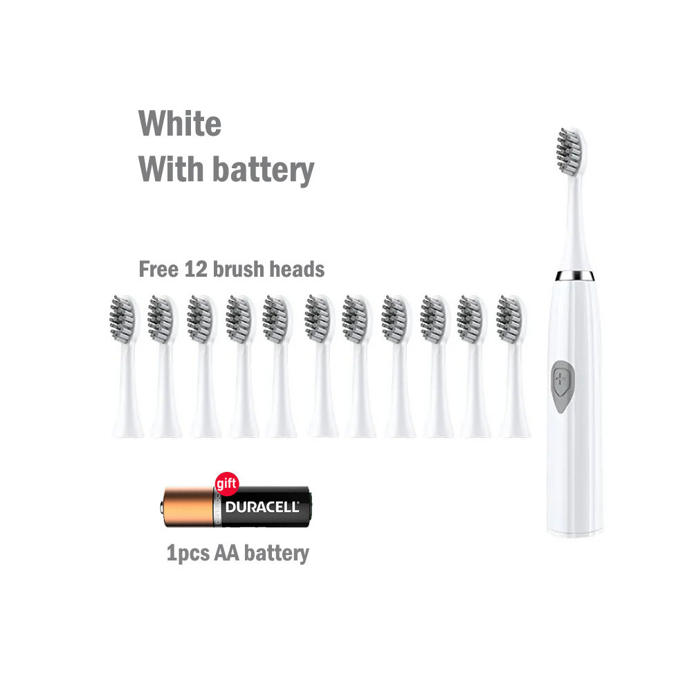 Maxpower Electric Toothbrush For Adults Soft Dupont Bristle Portable Battery Toothbrush Ipx7 Waterproof Intelligent Effective