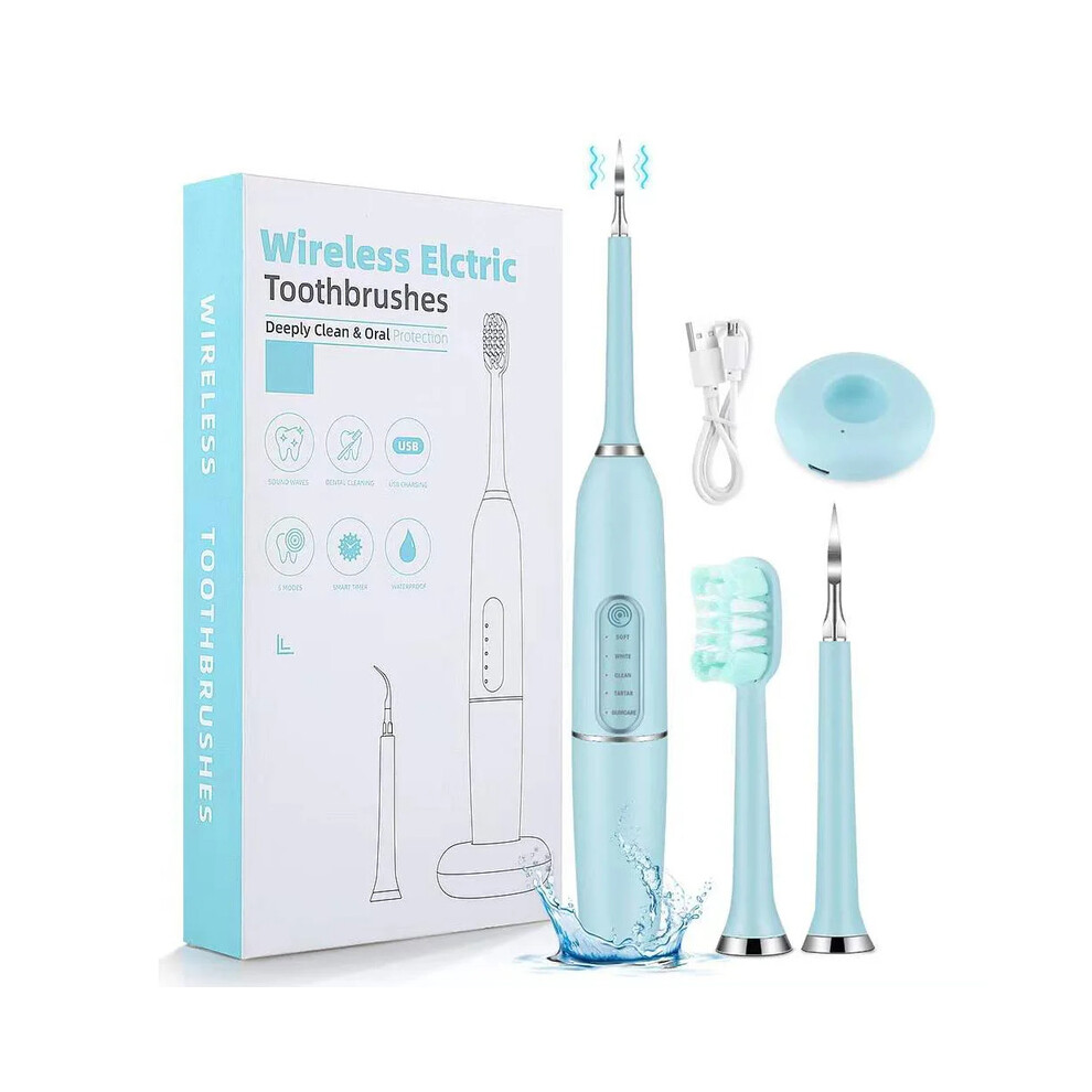 Maxpower Electric Toothbrush Adult Ultrasonic Teeth Cleaning Teeth Cleaner Wireless Charging Tooth Stone Remover Five Spee