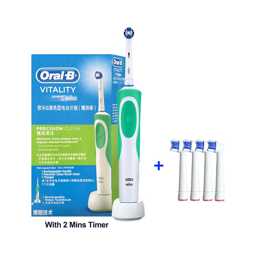 Oral B Electric Toothbrush 2D Rotary Vibration Clean Charging Tooth Brush Cross Action Bristle Oral Care 4 Gift-image-OPC-PG9ZTHS-NEW