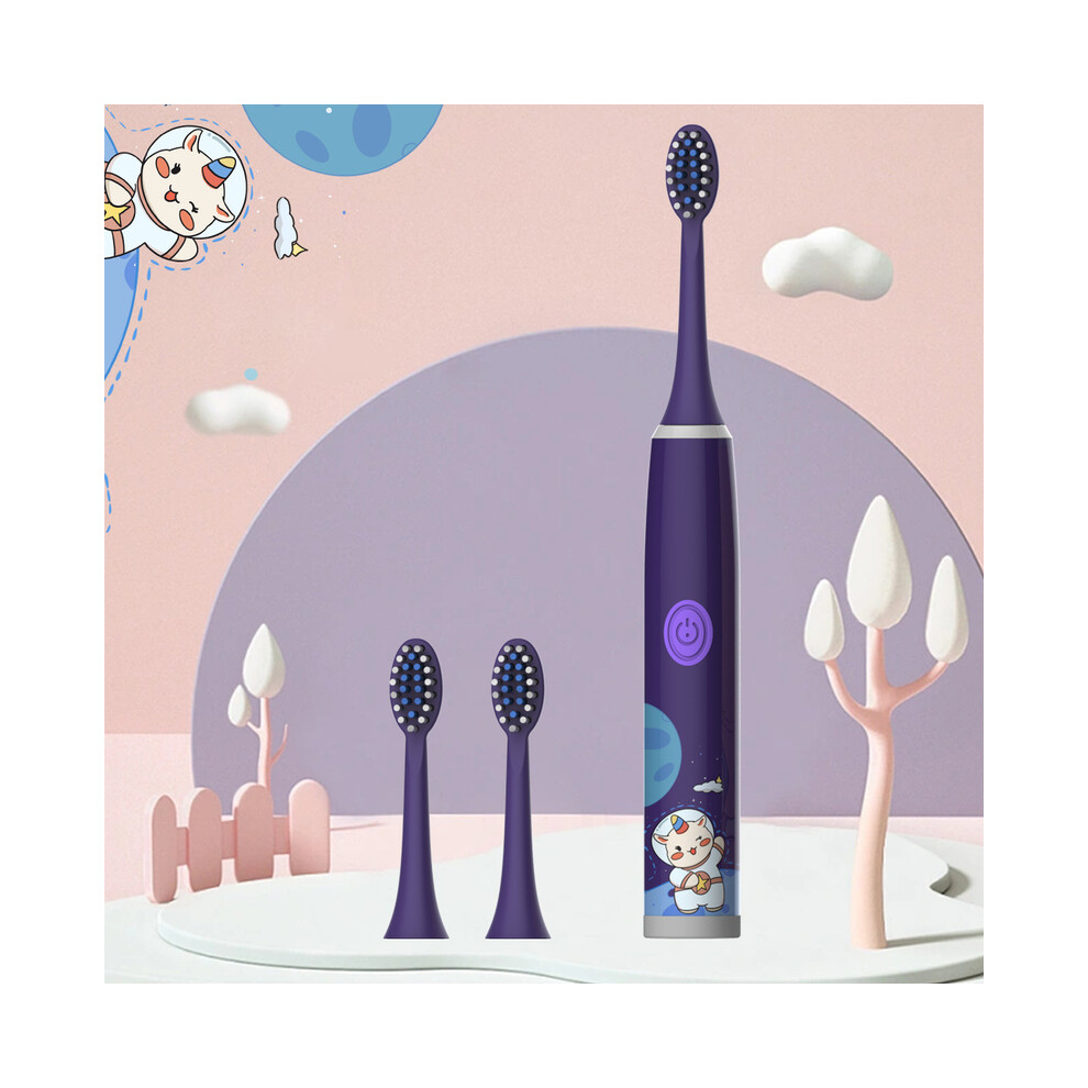 Maxpower Children's Electric Toothbrush Color Cartoon Space Series Children's Soft Hair Cleaning Brush (Battery Not Included)