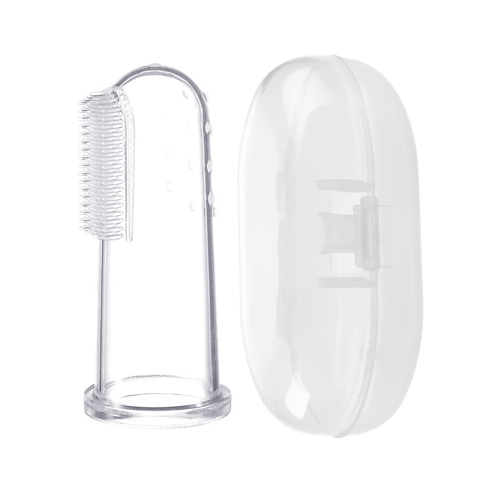 Maxpower Baby Thumb Sleeve Toothbrush Organiser Set Silicone Latex Toothbrush Baby Tongue Cleaning Brush Toothbrush Storage