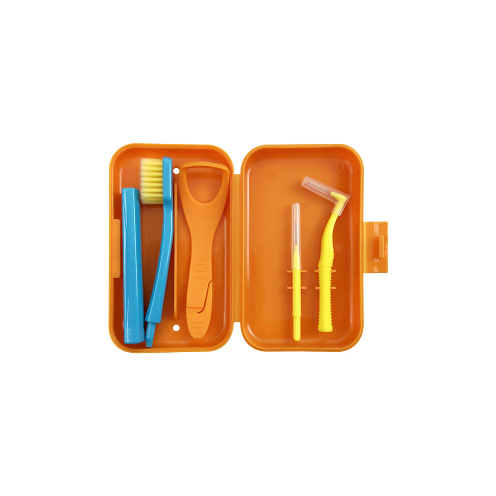 Maxpower Portable Toothbrush Box Orthodontic Oral Hygiene Tools Kits Interdental Brush Tongue Scraper Travel Toothbrush