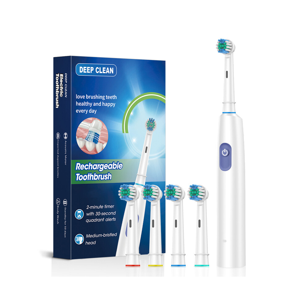 Maxpower Rotating Electric Toothbrush New 2025 Adult Timer Brush 6 Mode Usb Charger Rechargeable Tooth Brushes Replacement