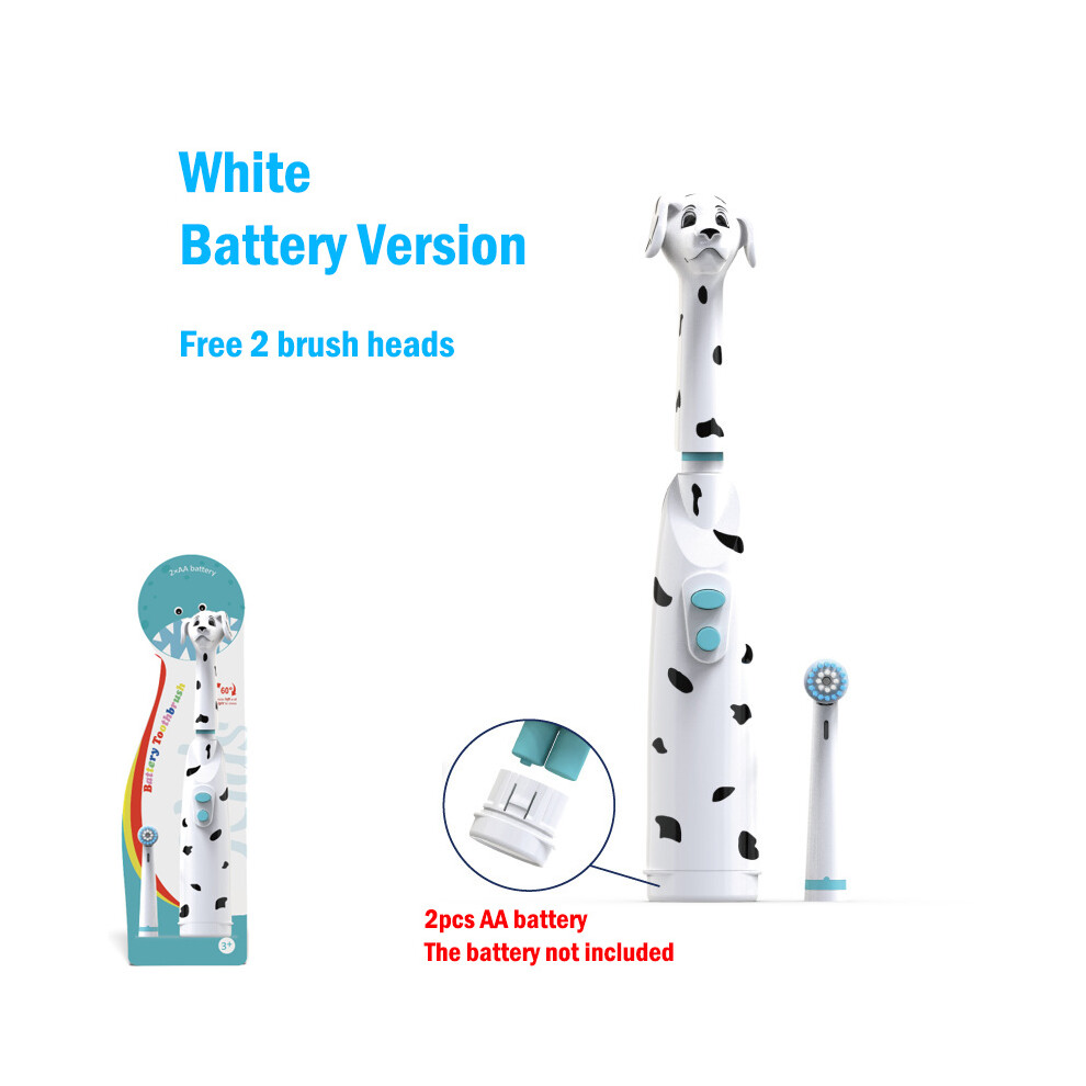 Maxpower Children's Electric Toothbrush Rotating Sonic Toothbrush Dust Cover Battery Type Ipx5 Dog Cartoon Teeth Whitening