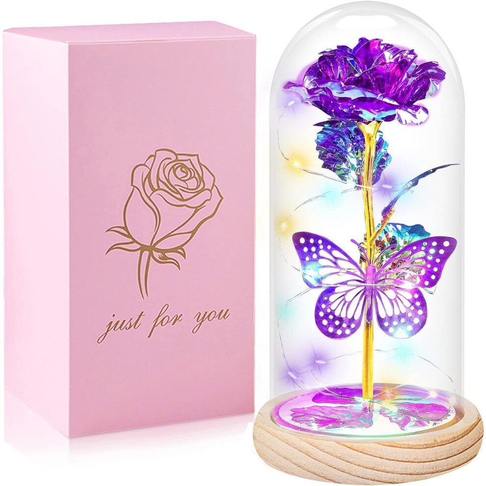Etruston Mothers Day Rose Gifts For Mom Flowers Rose Gifts For Women Purple