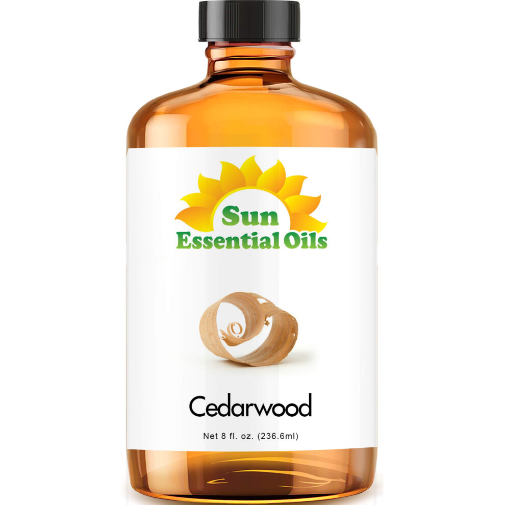 Huiles Essentielles Sun Essential Oils 8Oz - Huile Essentielle De C Dre - 8 Onces Liquides-image