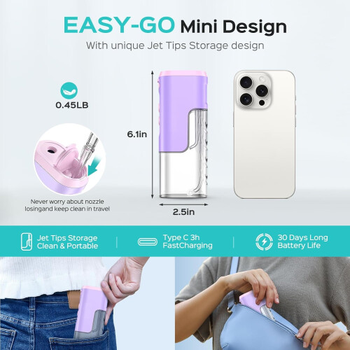 Mini Water Flosser for Travel 1