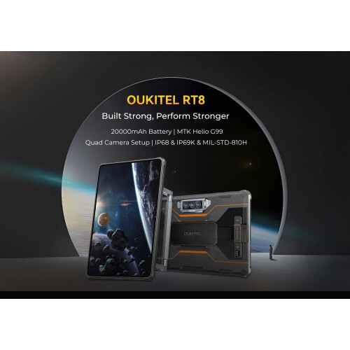 OUKITEL (Black) Oukitel RT8 Rugged Tablet 6GB+256GB 2