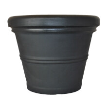 Z hradn kvetin c Tusco Products RR135BK Classic s rolovan m okrajom, 33,5 cm, cierny