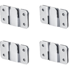 (As show, One size) Flush Mount Brackets, Headboard Wall Fixing Brackets Wall Mount Interlocking Z Clip Hook Hardware For Furniture Connecting, Pictures Mirrors Frames Ha