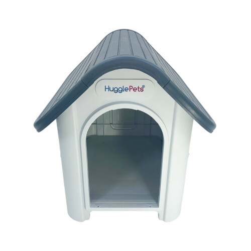 HugglePets HugglePets Plastic Dog Kennel (403) - Grey Roof 1