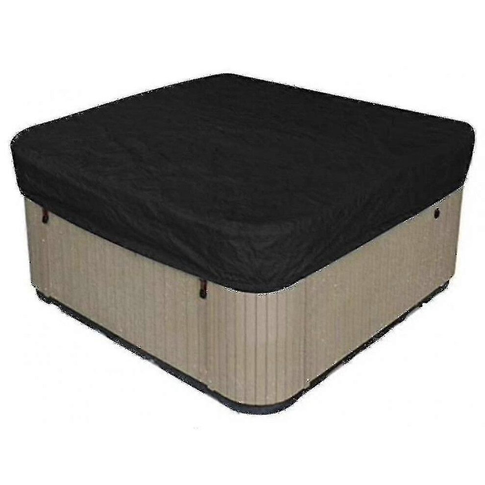 (218*218*30Cm, Black) Waterproof Polyester Square Hot Tub Cover Outdoor Spa Covers Square Hot Tub Cover 5063595967009