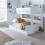 Bedmaster (White, No) Oliver Triple Sleeper Storage Bunk Bed 3