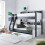 Bedmaster (Grey and White, No) Oliver Triple Sleeper Storage Bunk Bed 8