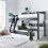 Bedmaster (Grey and White, Yes) Oliver Triple Sleeper Storage Bunk Bed 3