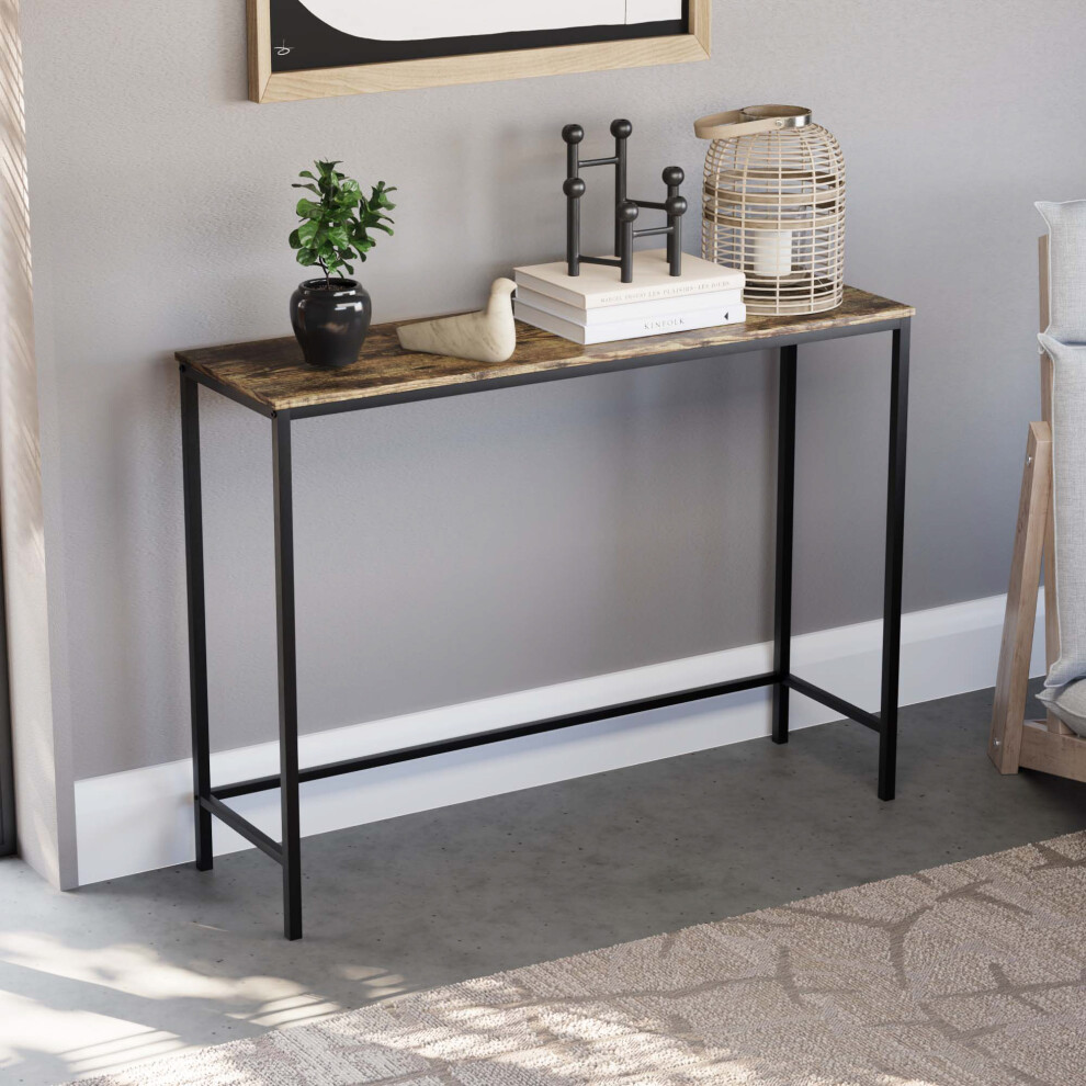 (Dark Wood) Brooklyn Console Side Hallway Table