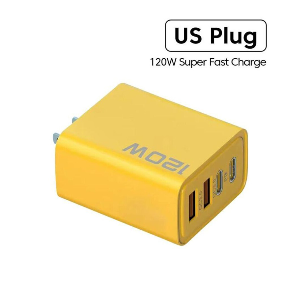 (as the picture, US Plug) 4-Port USB C Fast Charger for iPhone, Samsung, Xiaomi