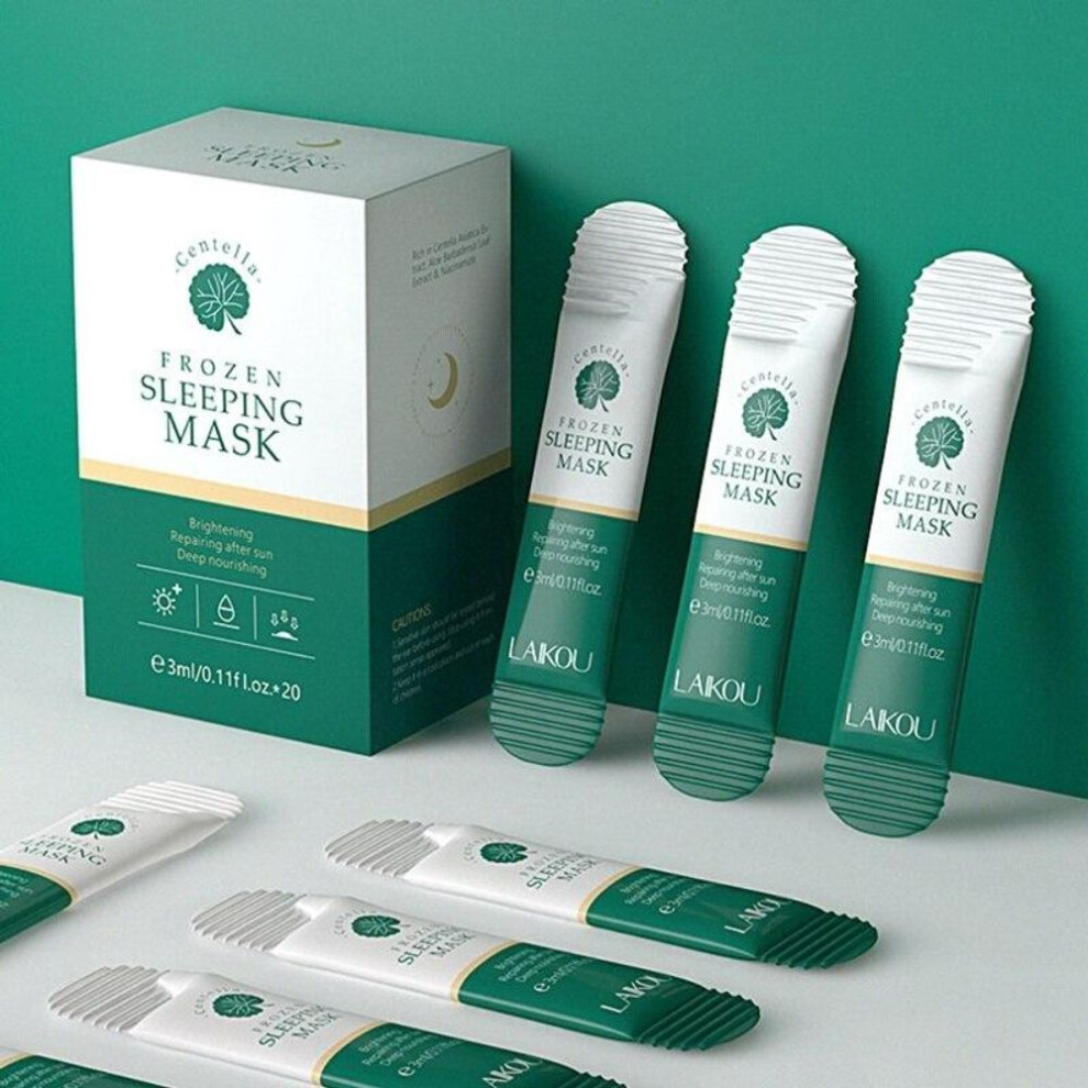 (as the picture) Moisturizing Whitening Night Time Face Mask With Centella Asiatica Extract 20pcs
