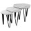 Vida Designs (Grey) Brooklyn Nest of 3 Coffee Side Tables 7