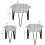Vida Designs (Grey) Brooklyn Nest of 3 Coffee Side Tables 6