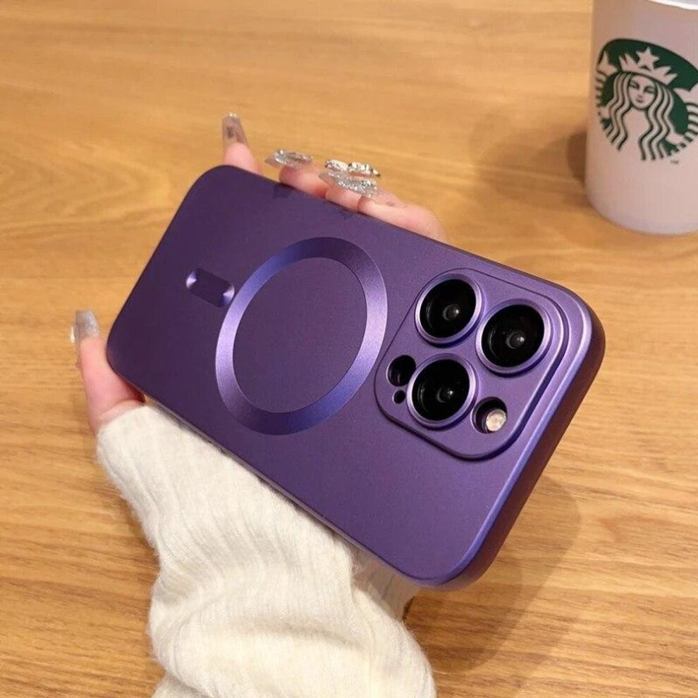 (purple, For iPhone 11) For Magsafe Magnetic Wireless Charge Phone Cases For iPhone 15 14 13 12 11 Pro Max Plus Case Camera Protection Cover Accessories