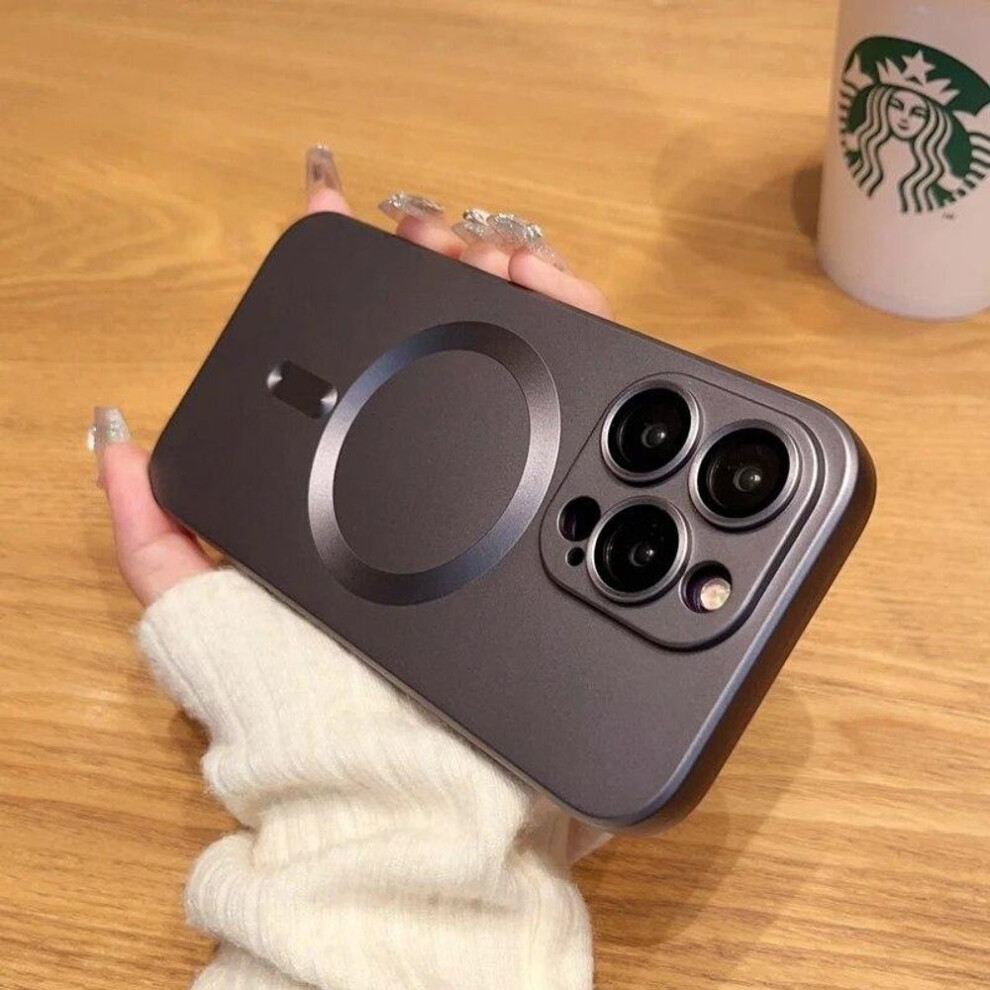 (grey, For iPhone 15 Pro) For Magsafe Magnetic Wireless Charge Phone Cases For iPhone 15 14 13 12 11 Pro Max Plus Case Camera Protection Cover Accessories