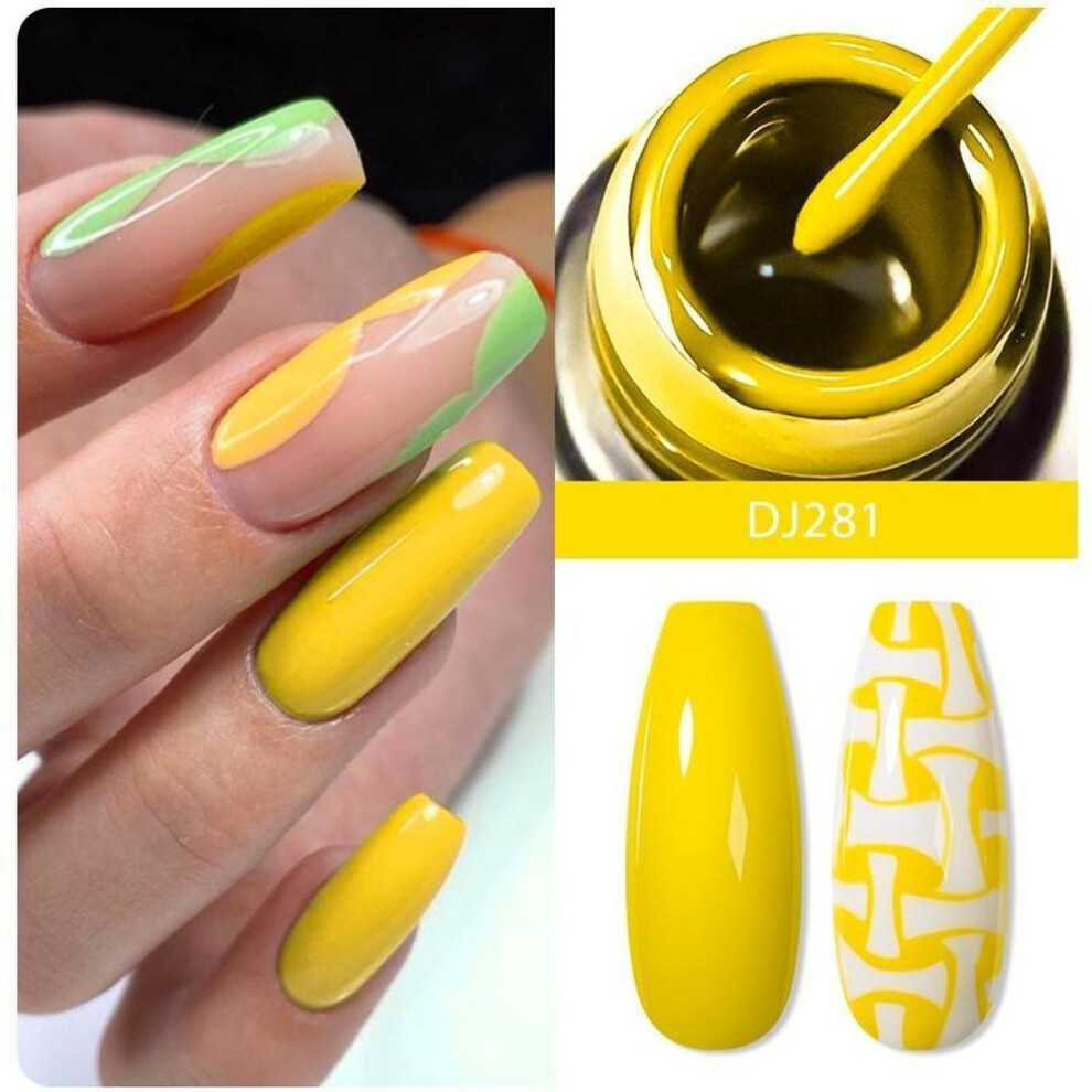 (Q42516) 5ml Silver Metallic Effect Liner Gel Nail Polish French Multifunction Painting Flower Nail Art Drawing Uv Gel Varnish