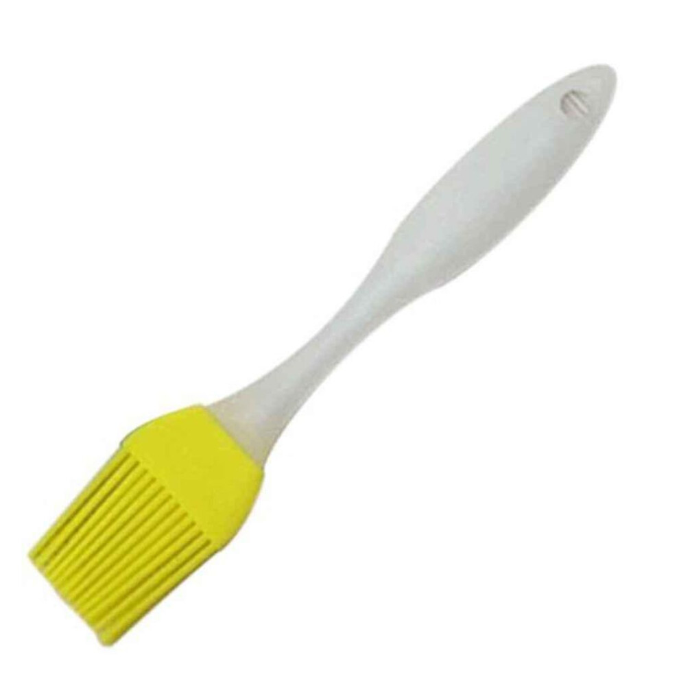 (yellow) Silicone Baking Cooking BBQ Basting Brush Silicone Spatula Pastry Brush