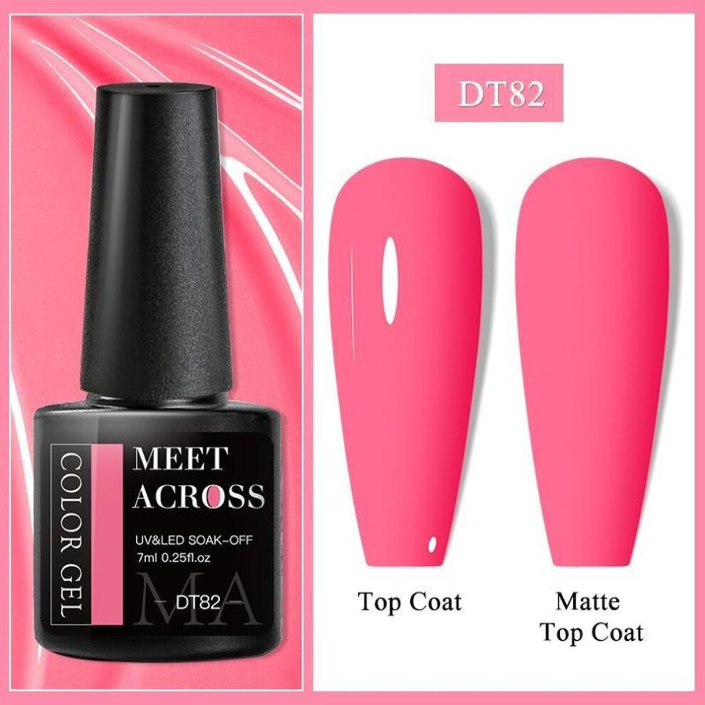 (DT82) Meet Across Glitter Nail Gel Polish Popular Nude Pink Red Blue Glitter Gel Polish Colorful Gel For Starter Manicure Nail Art Salon